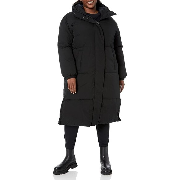 Women's Oversized Long Puffer Jacket Available in Plus Size - Picture 5 of 7